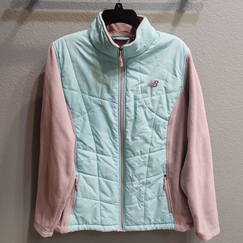 New Balance Insulated Comfort Jacket Blue Grey 1X